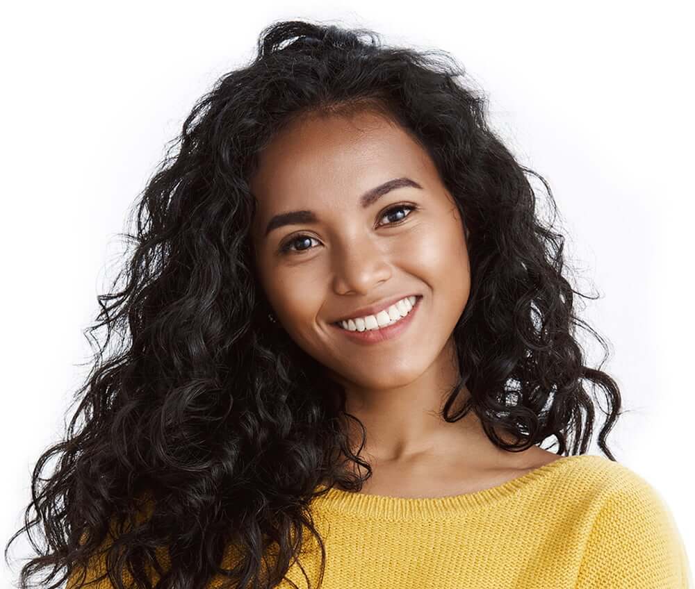 Young smiling woman for testimonials section
